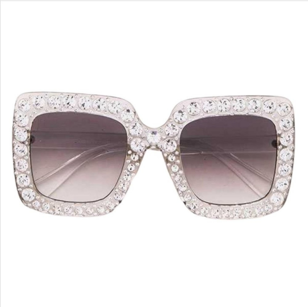 Oversized crystal sunglasses